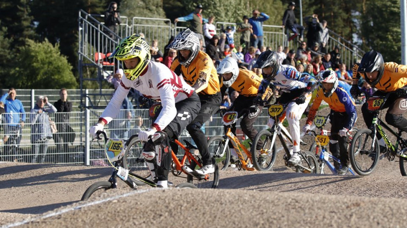 Baltijas jūras kauss turpināsies Māra Štromberga BMX trasē Valmierā
Foto: Sanda Tūtere