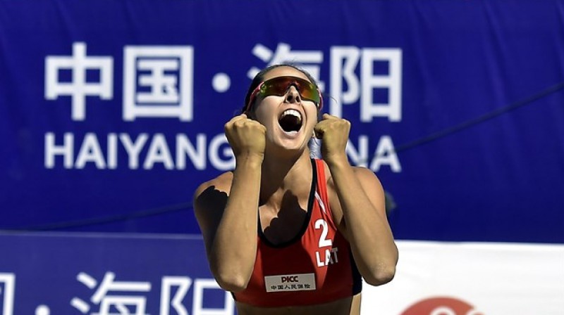 Anastasija Kravčenoka. Foto: beachvolleyball.ioqt.2019.fivb.com