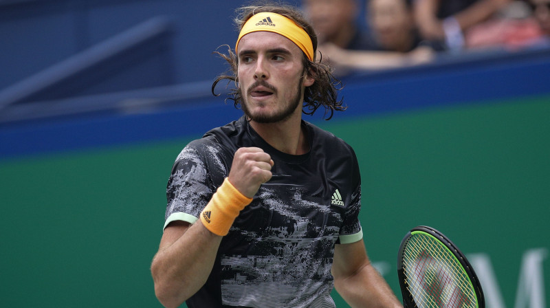 Stefanoss Cicipass pirmoreiz spēlēs "ATP Finals". Foto: AP/Scanpix