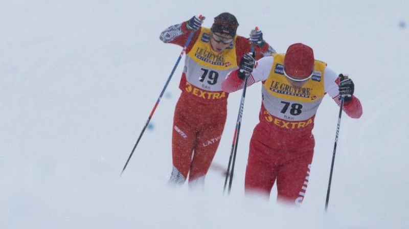 Indulis Bikše (pa kreisi). Foto: Hanninen/Newspix24/SIPA/Scanpix