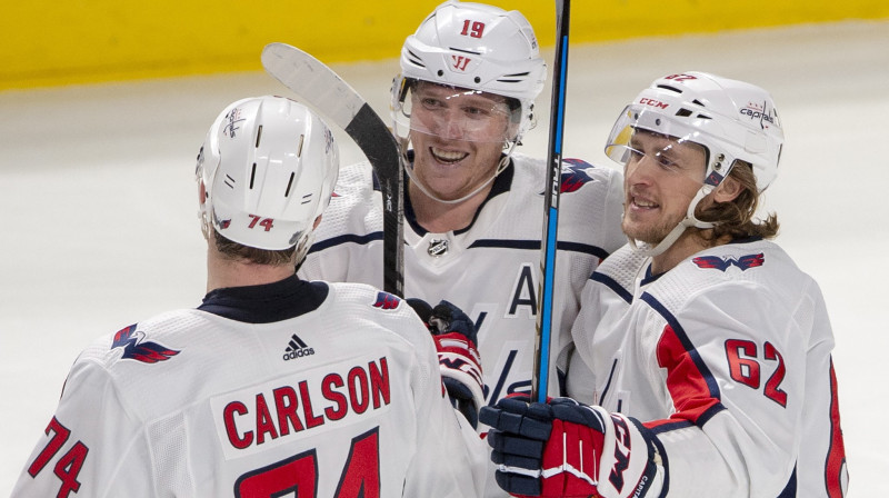 Vašingtonas "Capitals" hokejisti. Foto: Ryan Remiorz/The Canadian Press/PA Images/Scanpix