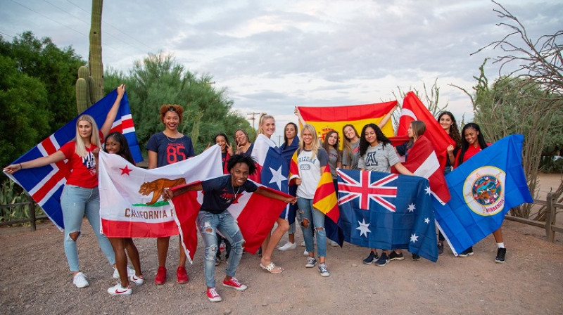 "Arizona" basketbolistes. Foto: Arizona