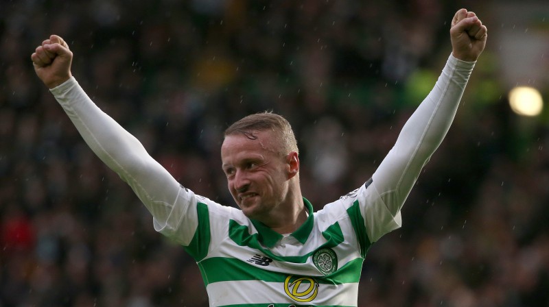 Glāzgovas "Celtic" uzbrucējs Lī Grifitss. Foto: PA/Scanpix