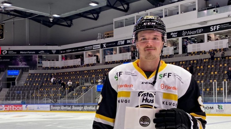 Rūdolfs Balcers. Foto: Stavanger Oilers