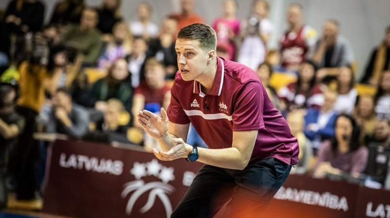 Sieviešu izlases glavenais treneris Mārtiņš Gulbis. Foto: basket.lv