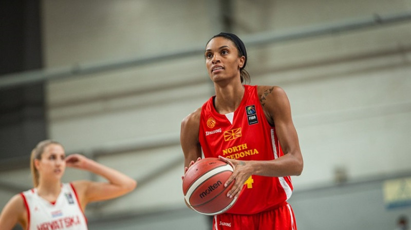 Devana Bonnere: divkārtējā WNBA čempione Rīgā. Foto: Mikus Kļaviņš