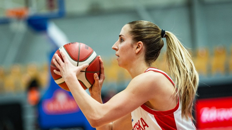 Ivana Dojkiča: Horvātijas rezultatīvākā spēlētāja. Foto: FIBA