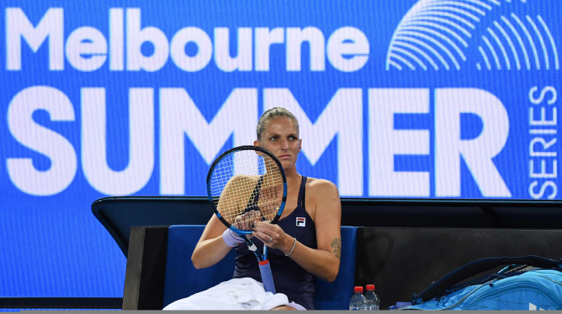 Karolīna Pliškova. Foto: AFP/Scanpix