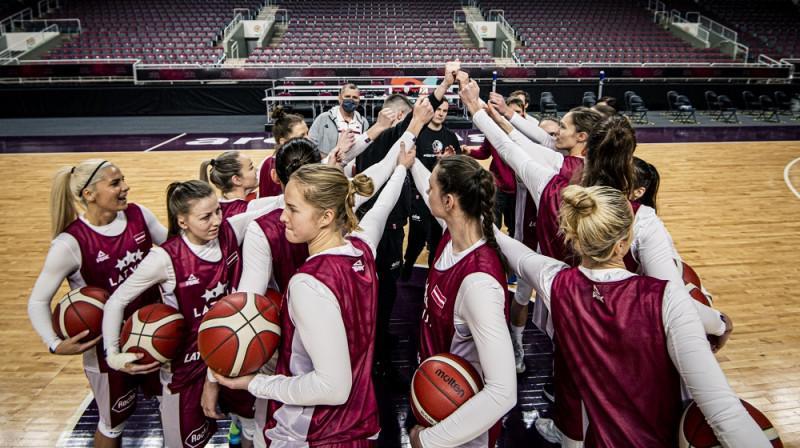 Latvijas sieviešu basketbola valstsvienība. Foto: basket.lv