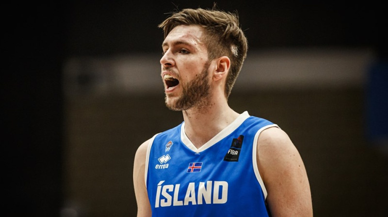 Islandes izlases basketbolists Jons Aksels Gudmunsons. Foto: FIBA