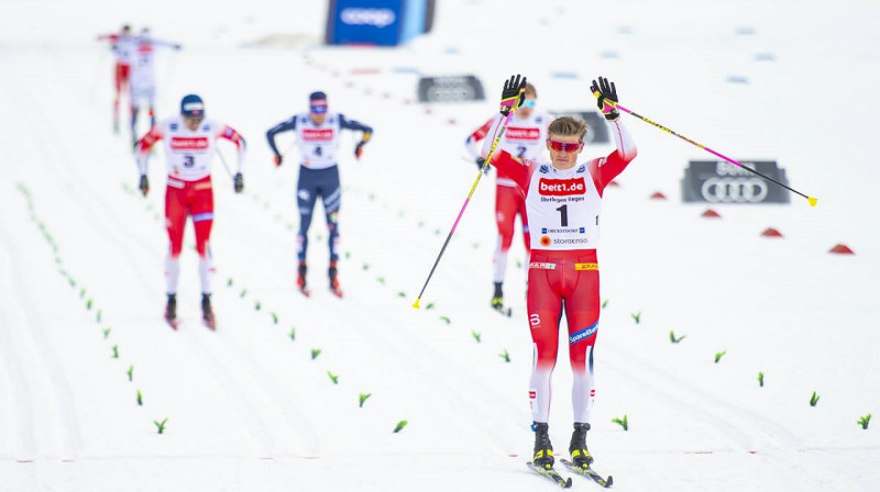 J.H.Klēbo uzvar otro reizi pēc kārtas. Foto: NordicFocus