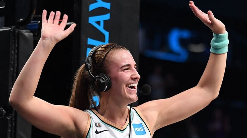 Sabrina Jonesku 2021. gada 18. maijā. Foto: New York Liberty