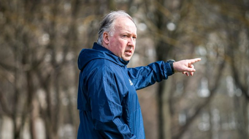 U17 izlases treneris Jurģis Pučinskis. Foto: LFF