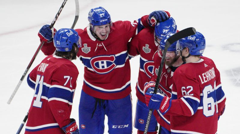 "Canadiens" spēlētāji. Foto: AP/Scanpix