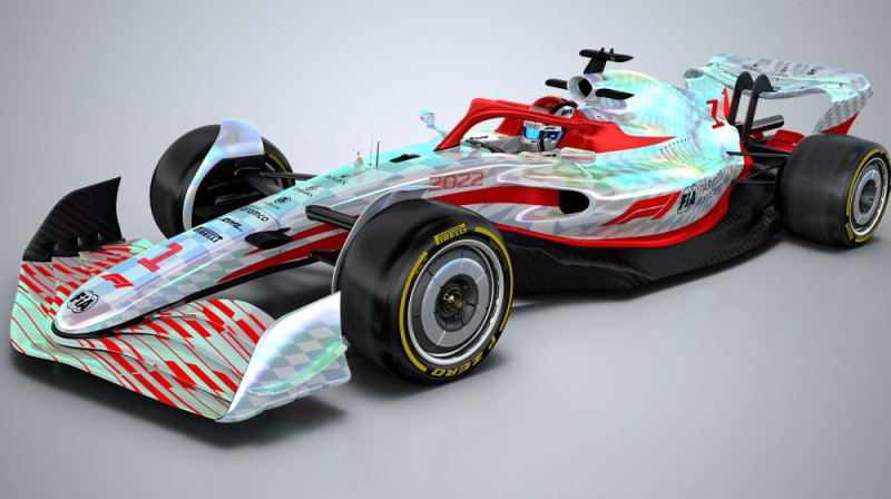 2022. gada F1 sacīkšu auto. Foto: f1.com