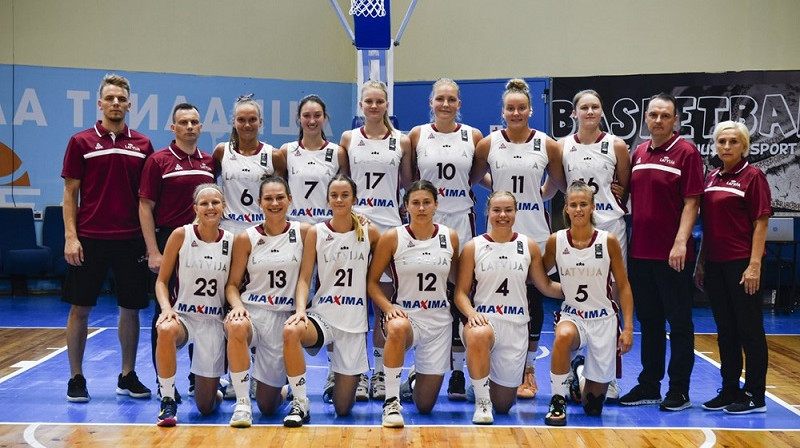 Latvijas U20 meiteņu izlase Sofijā. Foto: FIBA