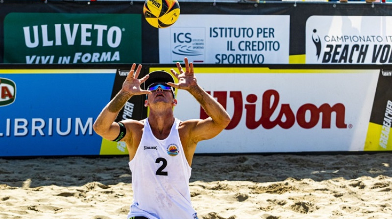 Jānis Šmēdiņš. Foto: JBA Beach Volley/De Luca Ceros