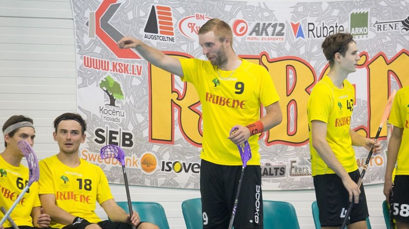 Ivo Balodis (#9). Foto: floorball.lv