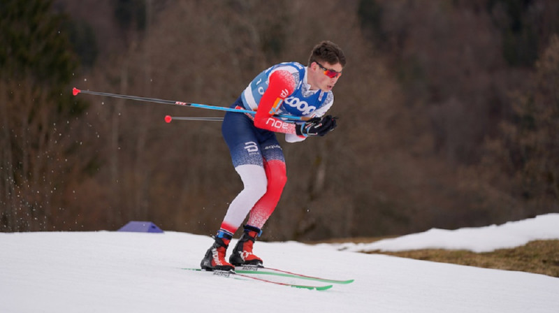 Haralds Amundsens pasaules čempionātā, kur izcīnīja bronzas medaļu 15km. Foto: Nordic Focus