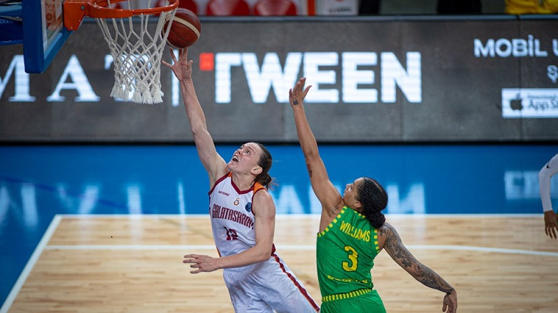 Anete Šteinberga 2021. gada 24. novembrī. Foto: EuroLeague Women