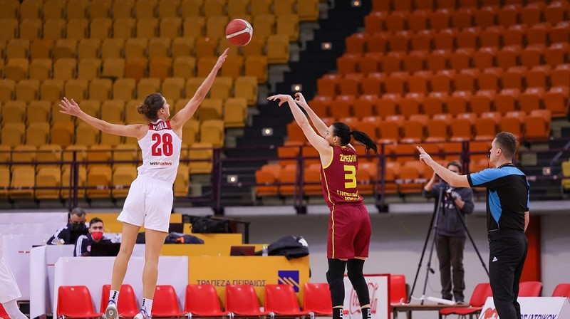 Kristīne Vītola 2021. gada 1. decembrī. Foto: EuroCup Women