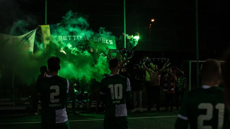 "Mettas" ultras. Foto: Eduards Grencmanis/LFV