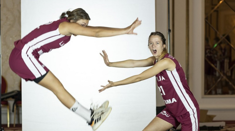 Vanesa Jasa un Marta Leimane 2021. gada vasarā Sofijā. Foto: FIBA