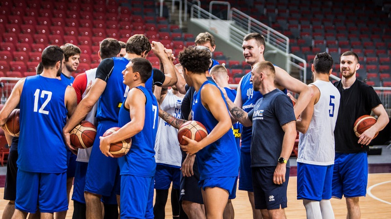 Ukrainas basketbolisti 2022. gada 28. jūnijā Rīgā. Foto: FBU.ua