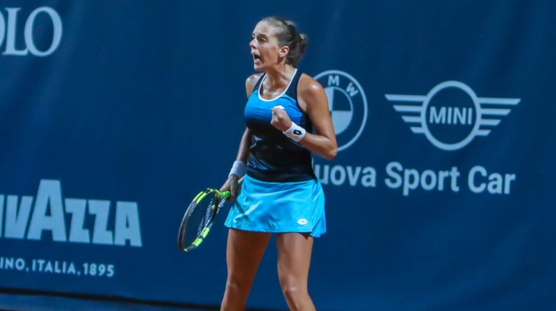 Itālijas tenisiste Lučija Brondzeti. Foto: Palermo Ladies Open