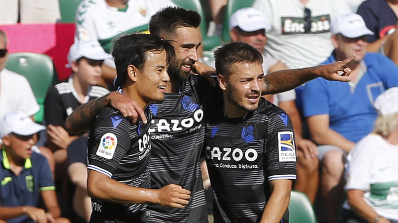 ''Real Sociedad'' futbolisti. Foto: EPA/Scanpix