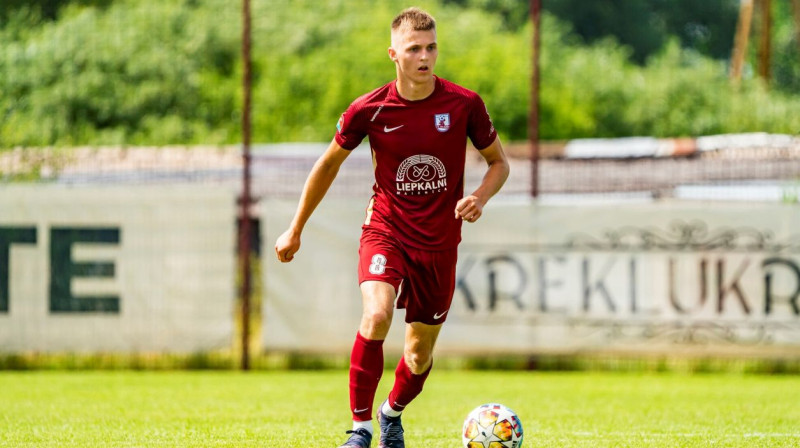 FS "Jelgava" futbolists Mārcis Peilāns. Foto: LFF