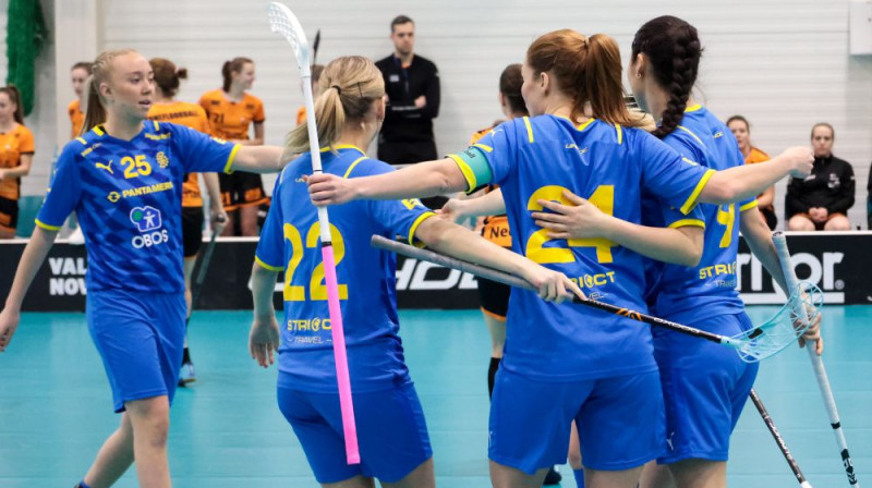 Zviedrijas izlase šajā turnīrā vēl nav ielaidusi nevienus vārtus, foto: IFF Floorball