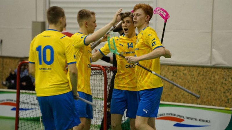 Zviedrijas U19 izlase, foto: Svensk Innebandy