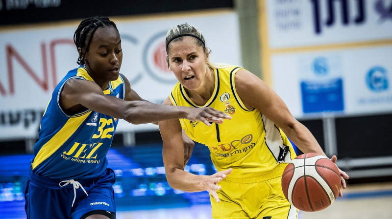 Elīna Babkina 2023. gada 13. aprīlī. Foto: Izraēlas sieviešu basketbola līga