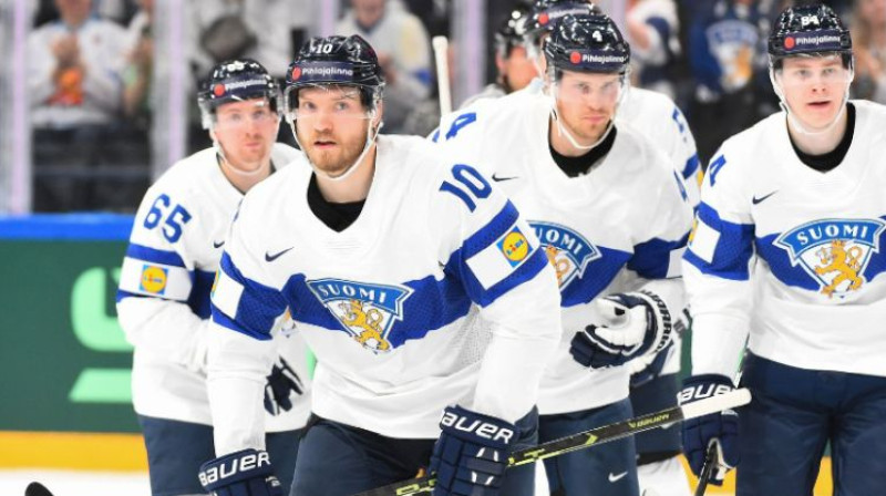 Somijas hokejisti. Foto: IIHF