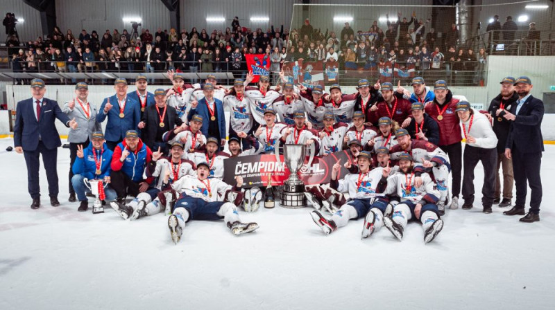 Latvijas čempioni. Foto: HK Zemgale/LBTU