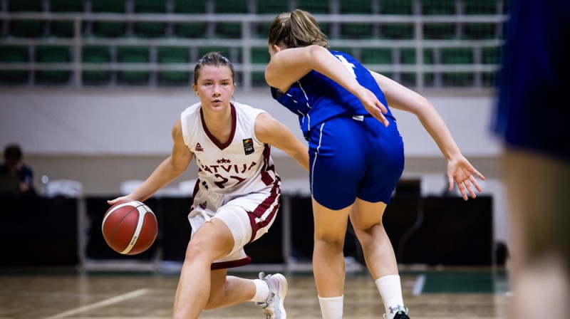 Tamirise Simonova 2023. gada 11. augustā. Foto: FIBA