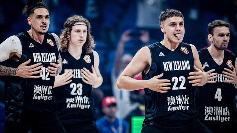 Jaunzēlandes izlase. Foto: FIBA