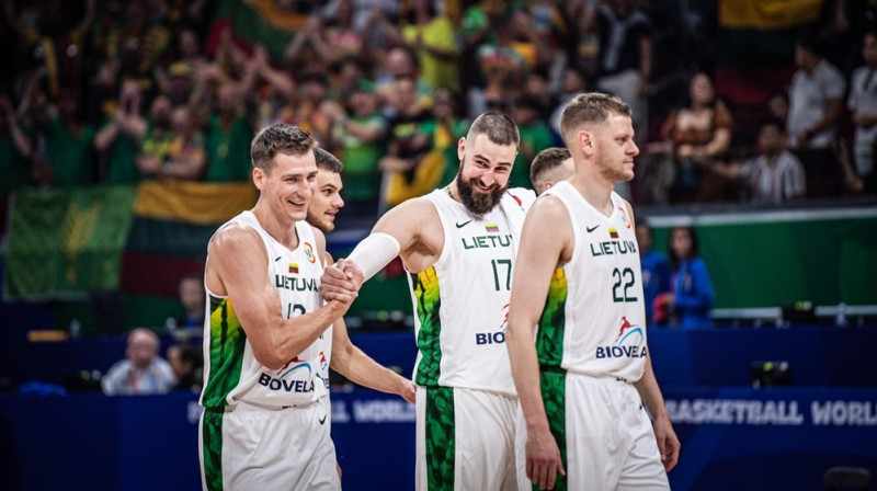 Lietuvas valstsvienības basketbolisti. Foto: FIBA
