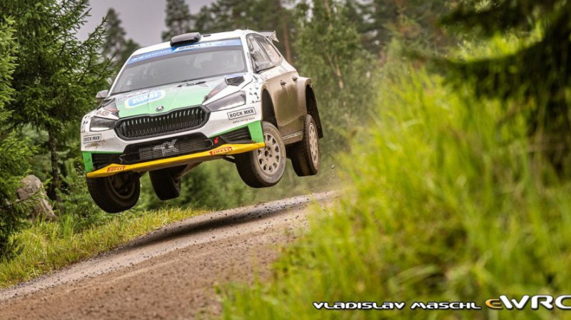 ''Škoda Fabia RS Rally2'' automašīna darbībā. Foto: Vladislav Maschl