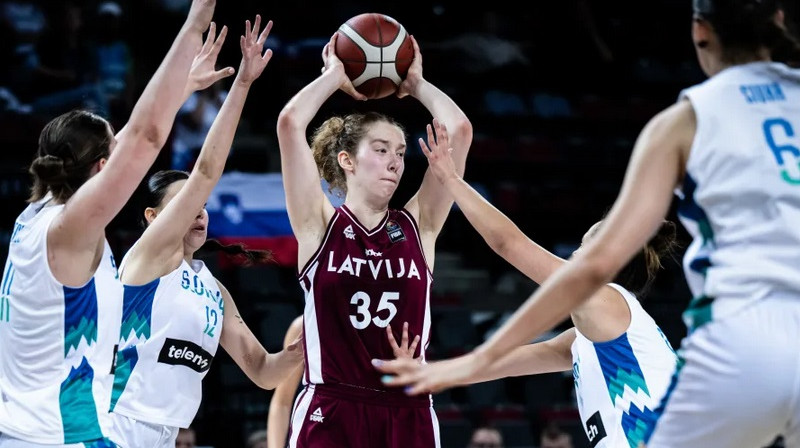 Luīze Sila 2024. gada 7. jūlijā. Foto: FIBA