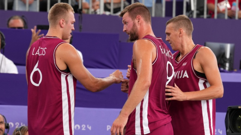 Francis Lācis, Zigmārs Raimo, Nauris Miezis. Foto: Romāns Kokšarovs/LOK