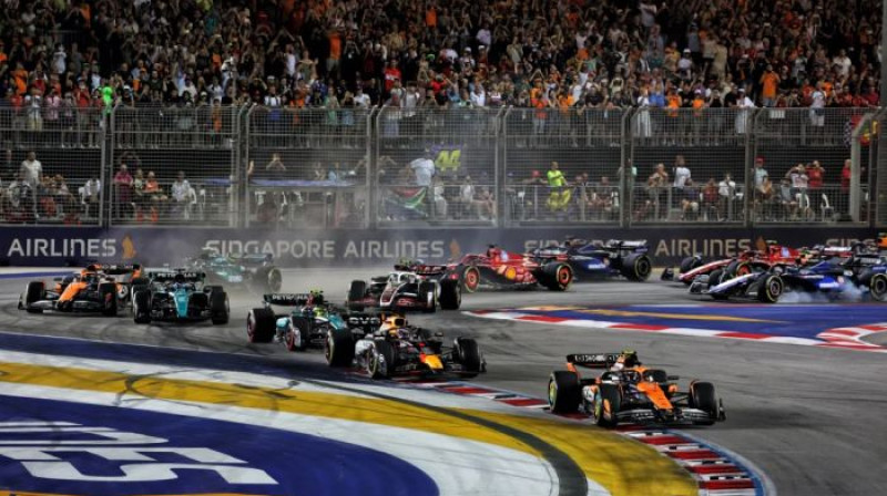 Singapūras GP starts. Foto: f1.com