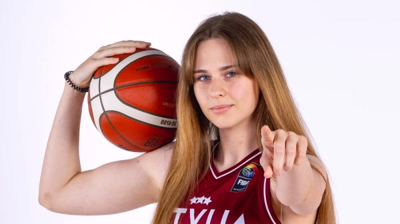 Anna Liepiņa: 23 punkti pirmajā oficiālajā spēlē. Foto: FIBA