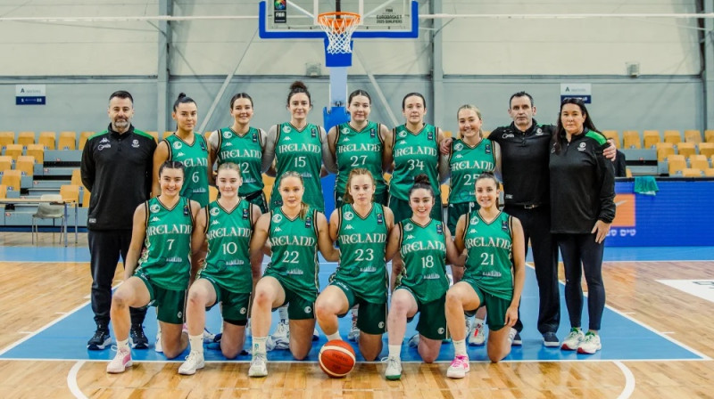 Īrijas basketbolistes 2024. gada 8. februārī. Foto: FIBA