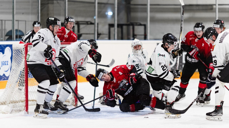 Mirklis no Tallinas "Panter" un Viļņas "Hockey Punks" spēles. Foto: Catherine Kõrtsmik