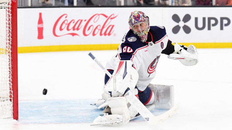 Elvijs Merzļikins. Foto. USA Sports Today. Scanpix