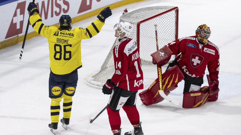 Mirklis pēc Matiasa Bromes gūtajiem vārtiem mazākumā. Foto: Peter Schneider/AP/Scanpix