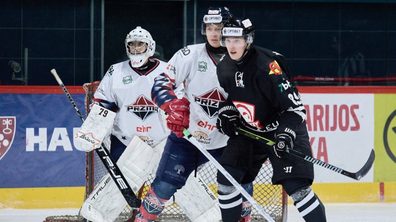 Mirklis no Viļņas "Hockey Punks" un Rīgas "Prizmas" spēles. Foto: Lukas Bartkus/Hockey Punks