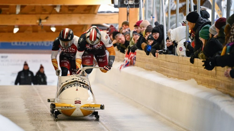 Jēkabs Kalenda un Matīss Miknis Foto: Viesturs Lācis/LBSF.lv